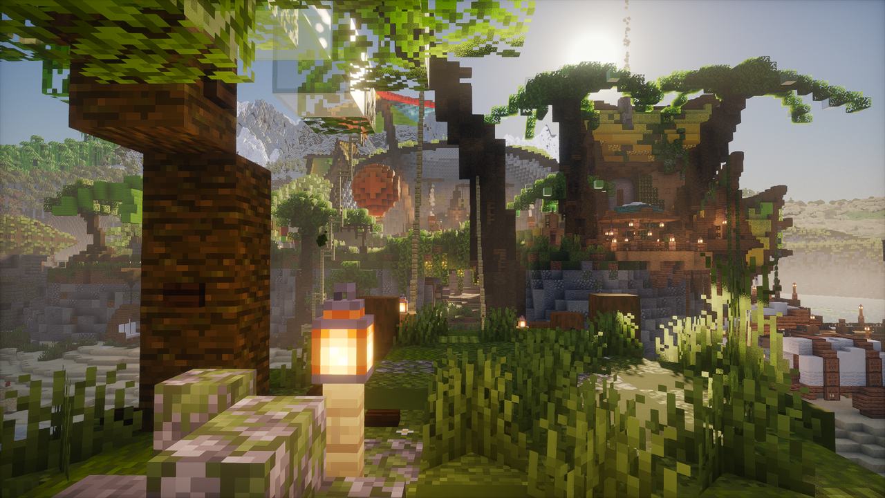 Les jardins et les sentiers du spawn